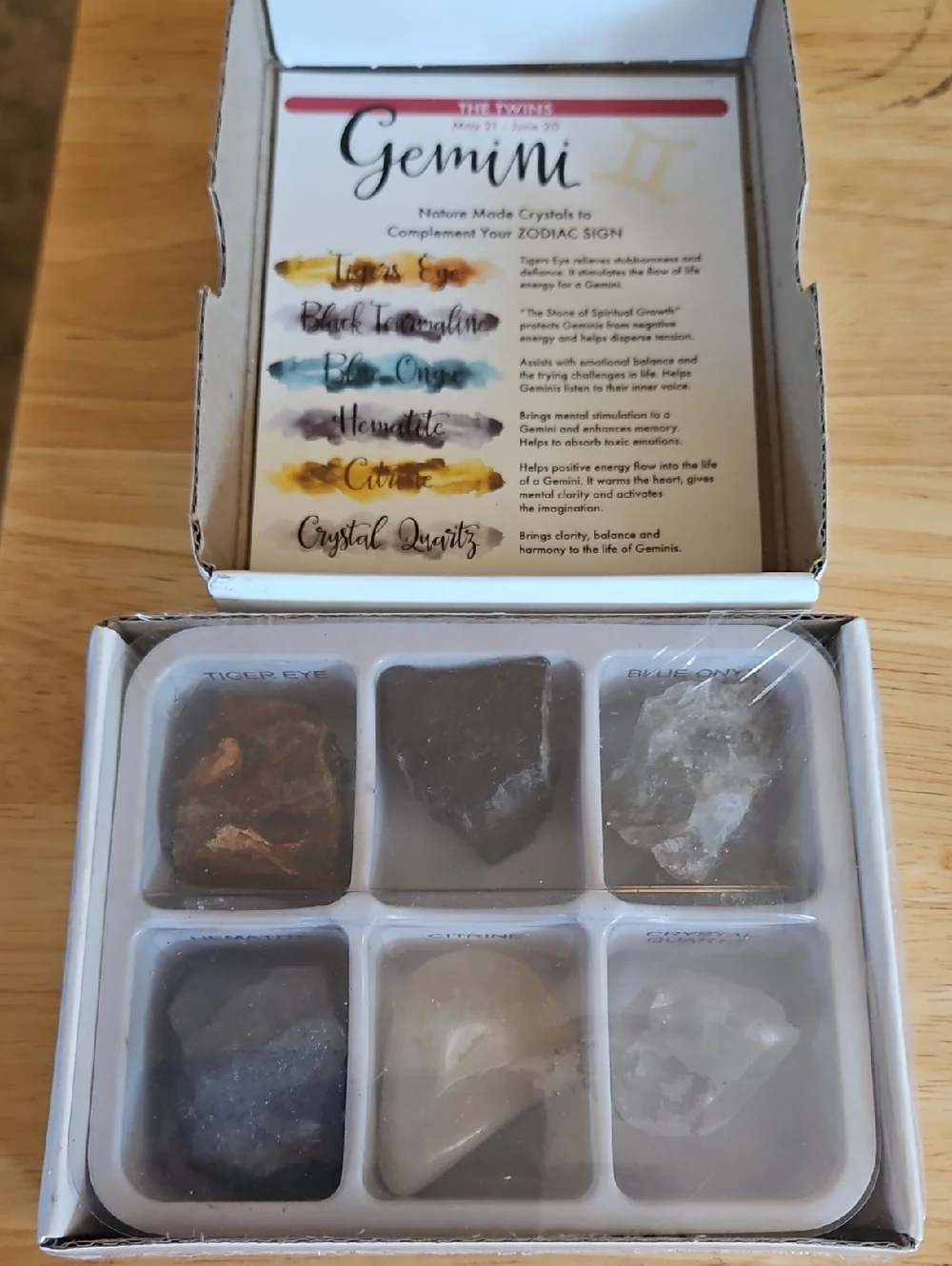 ROCK PARADISE Gemini Zodiac Crystal Set
